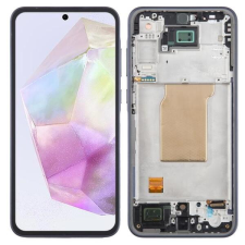 GH82-34223B Samsung Galaxy A35 OEM LCD kijelző, érintővel fekete kerettel, előlap mobiltelefon, tablet alkatrész