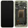  GH82-34223D Samsung Galaxy A55 OLED kijelző érintővel Sárga kerettel, előlap (Lemon)