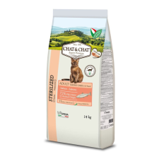 Gheda Chat&Chat Sterilized - Salmon 14 kg macskaeledel