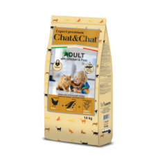 Gheda Chat&Chat Chicken & Peas 14kg macskaeledel