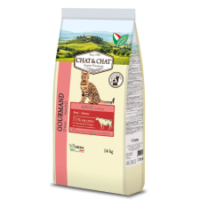 Gheda Gheda Chat&Chat Adult Gourmand - Beef 14 kg macskaeledel