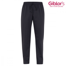 Giblor's Szakácsnadrág-fekete, gumis derékrésszel, svédzsebes modell munkaruha