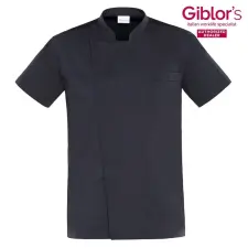 Giblor's THIAGO szakácskabát - FEKETE munkaruha