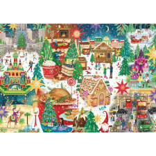 Gibsons különkiadás puzzle: karácsony a világ körül 500 darabos puzzle, kirakós