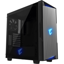 Gigabyte Aorus C300 Glass Számítógépház - Fekete (Bontott/Hibás) (GB-AC300G/bontott) számítógép ház