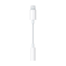 Gigapack Adapter kábel (3.5mm jack aljzat - lightning 8pin) FEHÉR kábel és adapter