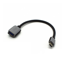 Gigapack Adapter kábel (usb aljzat - type-c, otg, adatátvitel és töltés, 20cm) fekete gp-104068 kábel és adapter