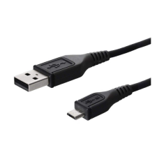 Gigapack Adatkábel és töltő (USB - microUSB, 80cm) FEKETE (5996457147328) kábel és adapter