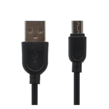 Gigapack Adatkábel és töltő (USB - microUSB speciális, 8 mm hosszított fej, 100cm) FEKETE (5996457895465) kábel és adapter
