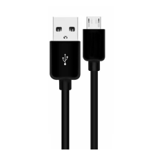 Gigapack Adatkábel (USB - microUSB speciális, ultravékonyított fej, 90cm) FEKETE kábel és adapter