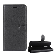 Gigapack Alcatel 3C (OT-5026D) tok álló (Flip, oldalra nyíló, prémium) fekete tok és táska