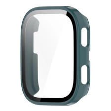 Gigapack Amazfit Bip 6 GIGAPACK Műanyag keret BUMPER, ütésállóság + kijelzővédő üveg, SÖTÉTZÖLD okosóra kellék