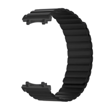 Gigapack Amazfit T-Rex 3 pótszíj (egyedi méret, szilikon, 3d, mágneses) fekete okosóra kellék