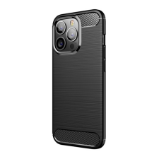 Gigapack Apple iPhone 13 Pro szilikon telefonvédő (közepesen ütésálló, szálcsiszolt, karbon minta) fekete tok és táska