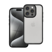 Gigapack Apple iPhone 15 Pro szilikon telefonvédő (ütésállóság, akril hátlap, kameravédő) fekete tok és táska