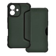 Gigapack Apple iPhone 16 Plus karbon mintás fliptok sötétzöld (GP-160282) (GP-160282) tok és táska