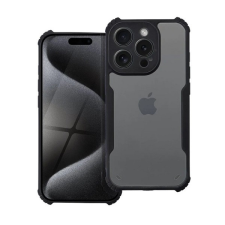 Gigapack Apple iPhone 16 szilikon telefonvédő (ütésállóság, légpárnás sarok, akril hátlap, kameravédő) fekete mobiltelefon kellék