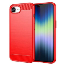 Gigapack Apple iPhone 16e szálcsiszolt, karbon mintás tok piros (GP-165208) (GP-165208) tok és táska