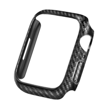 Gigapack Apple Watch Series 7 41mm műanyag keret (bumper, ütésálló, karbon minta) fekete okosóra kellék