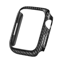 Gigapack Apple Watch Series 7 45mm műanyag keret (bumper, ütésálló, karbon minta) fekete okosóra kellék