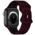Gigapack Apple Watch Ultra 2 49mm nagy szilikon pótszíj bordó-fekete (GP-149571) (GP-149571)