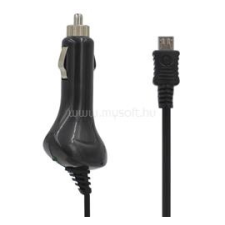 Gigapack Autós töltő (10W + fix microUSB kábel) FEKETE (TFKCC-062) mobiltelefon kellék
