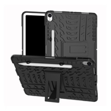 Gigapack Defender Apple iPad Pro 11" (2018) (közepesen ütésálló, kitámasztó, autógumi minta, tolltartó, fekete) tablet kellék