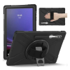 Gigapack Defender műanyag telefonvédő (ütésállóság, kitámasztó, 360° + kézpánt) FEKETE Samsung Galaxy Tab S9 Ultra WIFI (SM-X910), Galaxy Tab S9 Ultra LTE (SM-X916) (GP-152772)