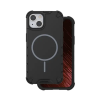 Gigapack Defender műanyag telefonvédő (ütésállóság, légpárnás sarok, matt, szilikon belső, MagSafe) FEKETE Apple iPhone 15