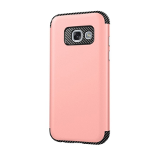 Gigapack Defender Samsung Galaxy A3 (2017) műanyag telefonvédő (közepesen ütésálló, karbon minta, rozéarany) tok és táska