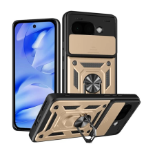 Gigapack Defender szilikon telefonvédő (ütésállóság, tartógyűrű, kameravédő) ARANY Google Pixel 9a tok és táska