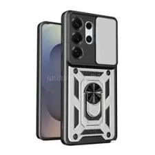 Gigapack Defender szilikon telefonvédő (ütésállóság, tartógyűrű, kameravédő) EZÜST (GP-179523) tok és táska