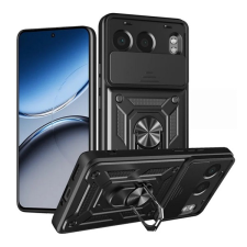 Gigapack Defender szilikon telefonvédő (ütésállóság, tartógyűrű, kameravédő) FEKETE tok és táska