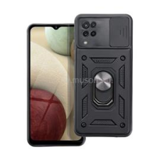 Gigapack Defender szilikon telefonvédő (ütésállóság, tartógyűrű, kameravédő) FEKETE (GP-134098) tok és táska