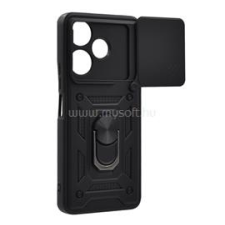 Gigapack Defender szilikon telefonvédő (ütésállóság, tartógyűrű, kameravédő) FEKETE (GP-158864) tok és táska