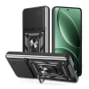 Gigapack Defender szilikon telefonvédő (ütésállóság, tartógyűrű, kameravédő) FEKETE Xiaomi Poco F7 Pro