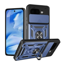 Gigapack Defender szilikon telefonvédő (ütésállóság, tartógyűrű, kameravédő) SÖTÉTKÉK Google Pixel 9a tok és táska