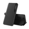 Gigapack Flip oldalra nyíló asztali tartós bőrtok ablakos Samsung Galaxy A27 5G fekete GP-191168