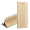 Gigapack Flip oldalra nyíló asztali tartós tok textil mintás Poco M8 Pro / Redmi Note 15 Pro Plus 5G arany GP-183329
