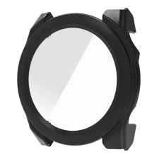 Gigapack Garmin Fenix 8 47mm műanyag keret (bumper, ütésállóság + kijelzővédő üveg) fekete okosóra kellék
