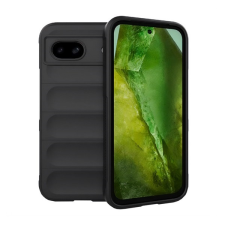 Gigapack Google Pixel 8a szilikon telefonvédő (ütésállóság, kameravédő, 3d) fekete mobiltelefon kellék