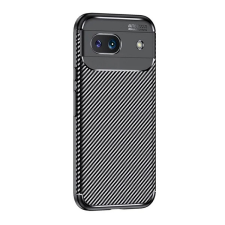 Gigapack Google Pixel 8a szilikon telefonvédő (ütésállóság, légpárnás sarok, karbon minta) fekete tok és táska