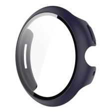 Gigapack Google Pixel Watch 3 41mm Műanyag keret (BUMPER, ütésállóság + kijelzővédő üveg) SÖTÉTKÉK okosóra kellék
