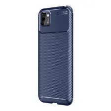 Gigapack Honor 9S szilikon telefonvédő (közepesen ütésálló, karbon minta) sötétkék tok és táska