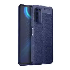 Gigapack Honor X10 szilikon telefonvédő (közepesen ütésálló, varrás minta) sötétkék tok és táska