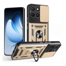 Gigapack Honor X8c defender szilikon telefonvédő (ütésállóság, tartógyűrű, kameravédő) arany tok és táska