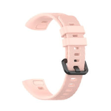 Gigapack Huawei Band 4 Pro pótszíj (egyedi méret, szilikon, állítható) rózsaszín okosóra kellék