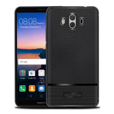 Gigapack Huawei Mate 10 szilikon telefonvédő (közepesen ütésálló, szálcsiszolt) fekete tok és táska