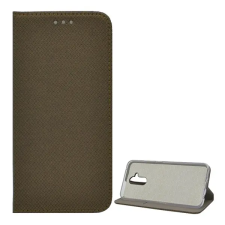 Gigapack Huawei Mate 20 Lite tok álló (Flip, oldalra nyíló, rombusz minta) aranybarna tok és táska