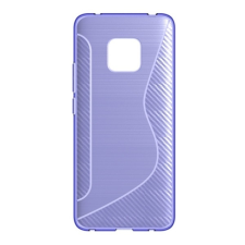 Gigapack Huawei Mate 20 Pro szilikon telefonvédő (S-line, karbon minta, lila) tok és táska